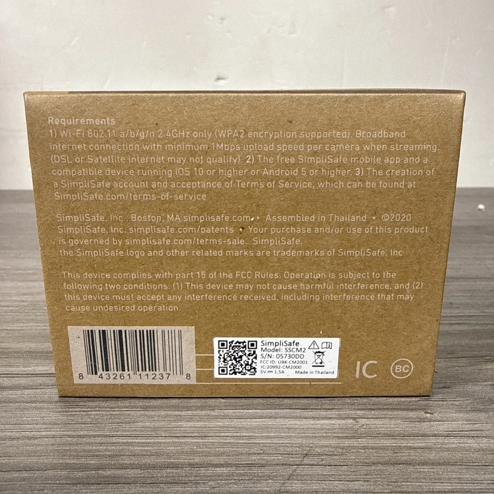 SimpliSafe Indoor Camera 1080p SimpliCam Model SSCM2 NIB!